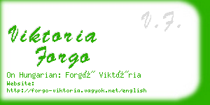 viktoria forgo business card